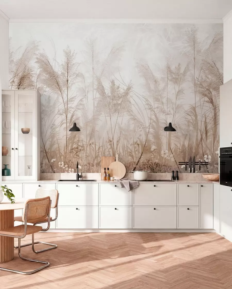 peintures murales Plantes hautes aux couleurs pastel u93903