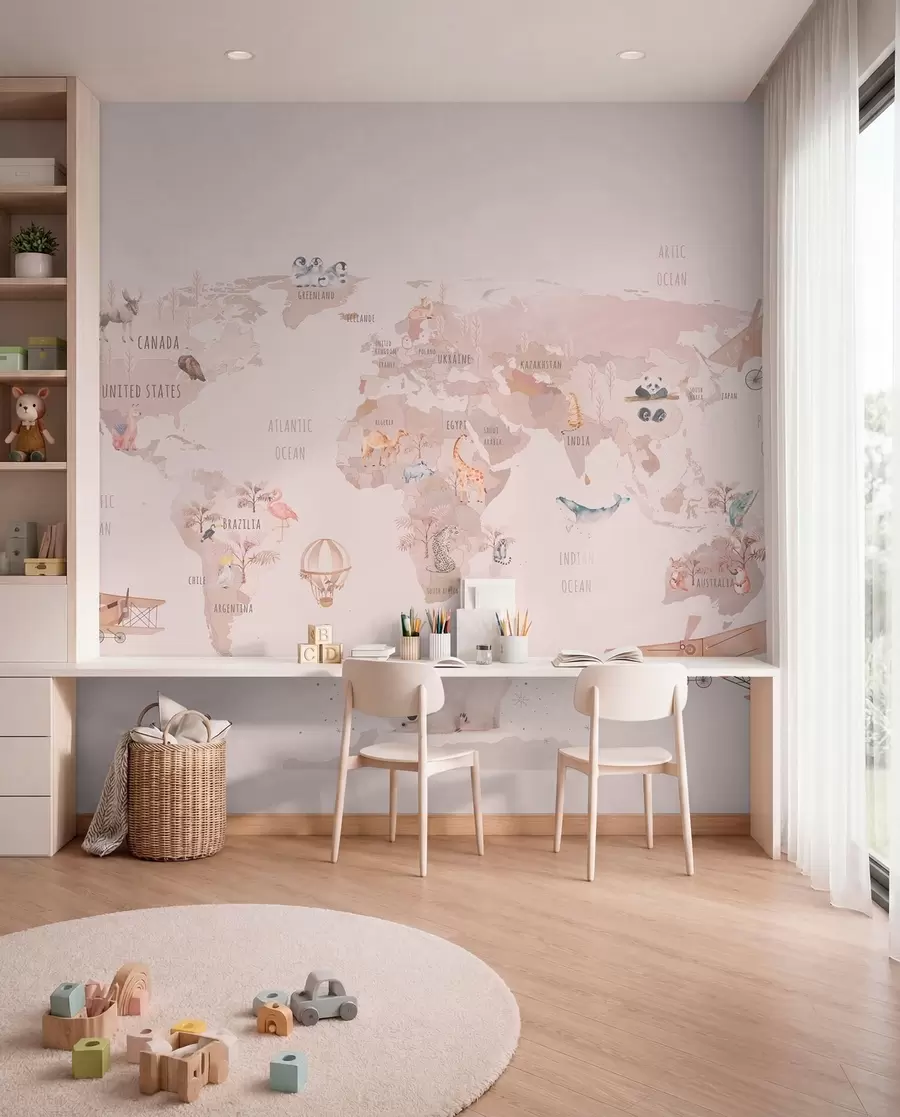 murales Mapa del pequeño aviador u93908