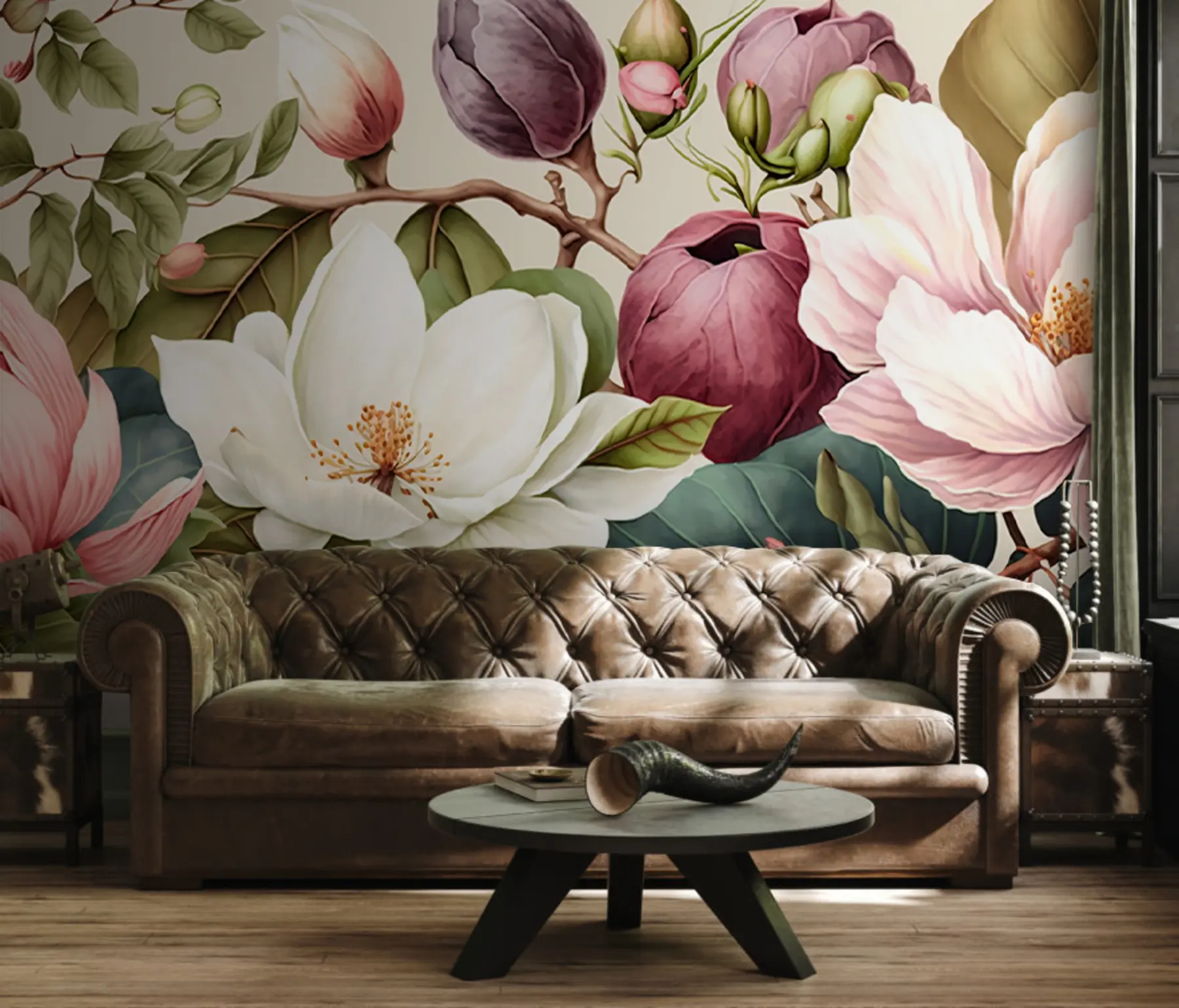 Wall Mural Photo Wallpaper watercolor flowers light brush u70654