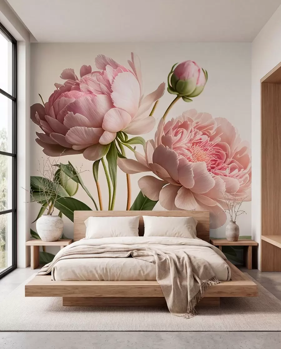 Wall Mural Photo Wallpaper watercolor flowers u70658