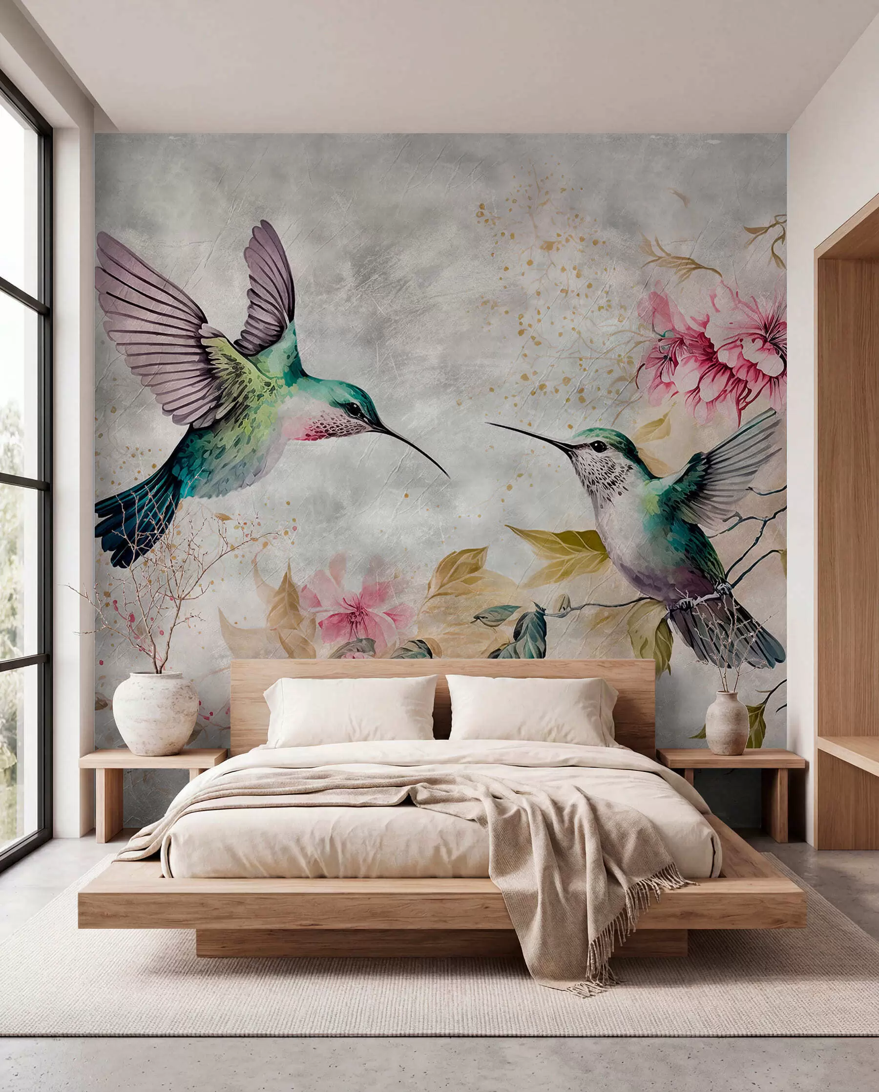 murales Dúo de colibríes u93994