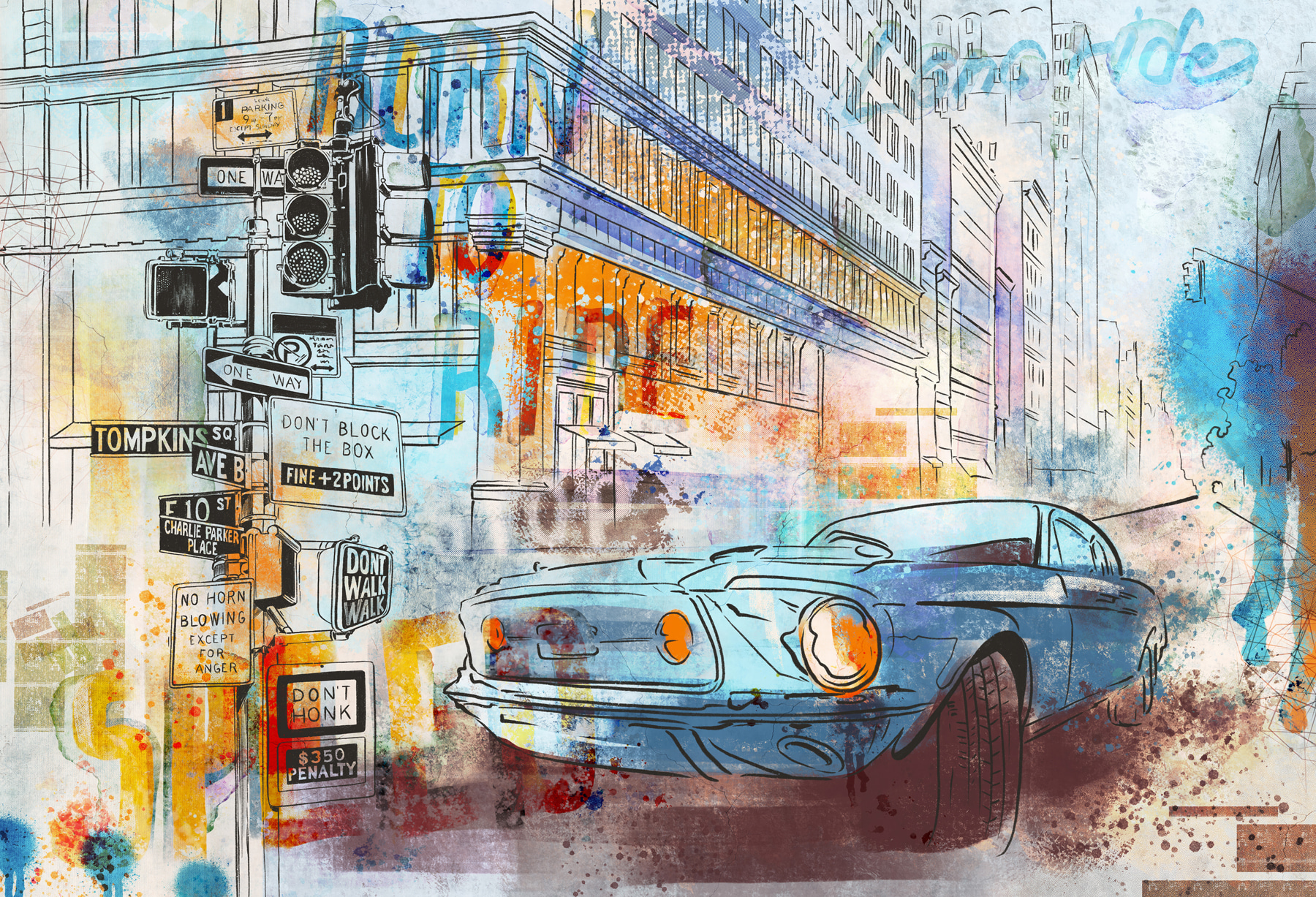 Wall murals for teenage boy Graffiti machine Nr. u75814 | Uwalls