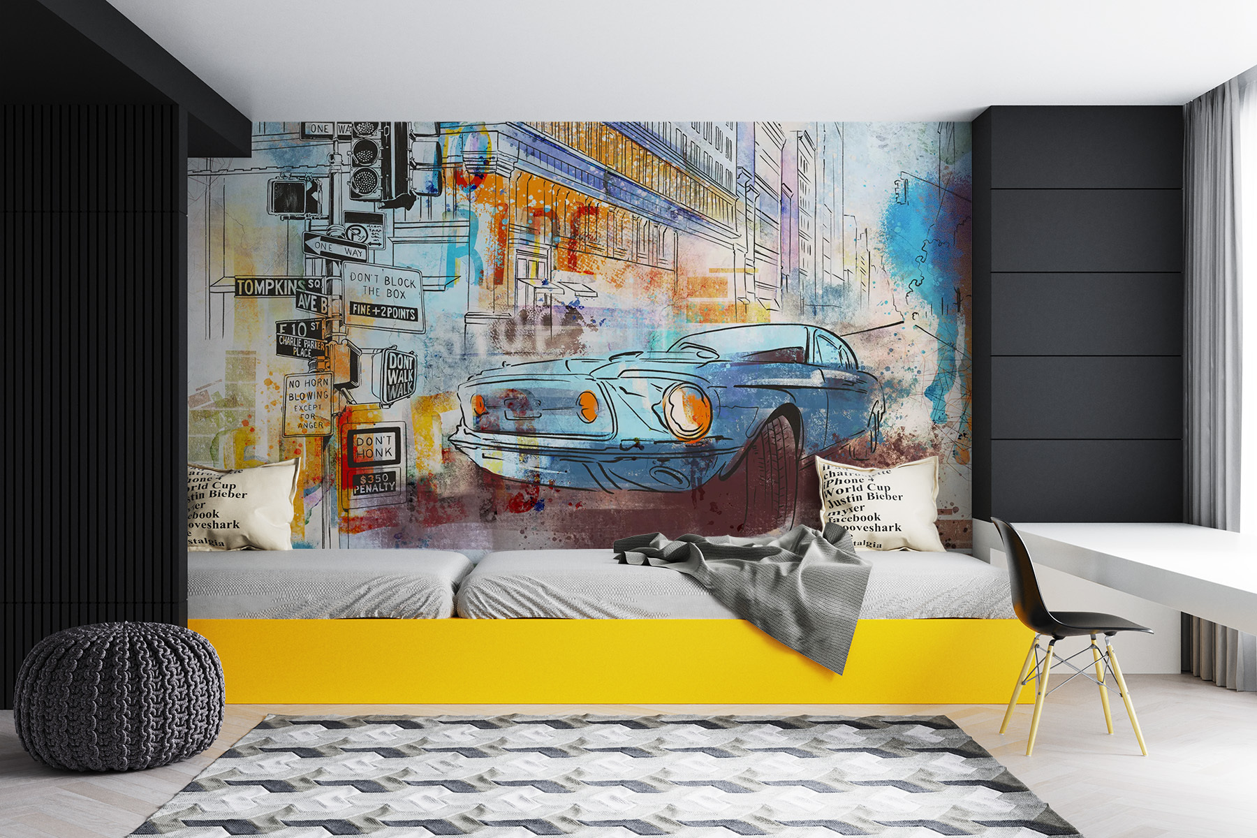 Wall murals for teenage boy Graffiti machine Nr. u75814 | Uwalls