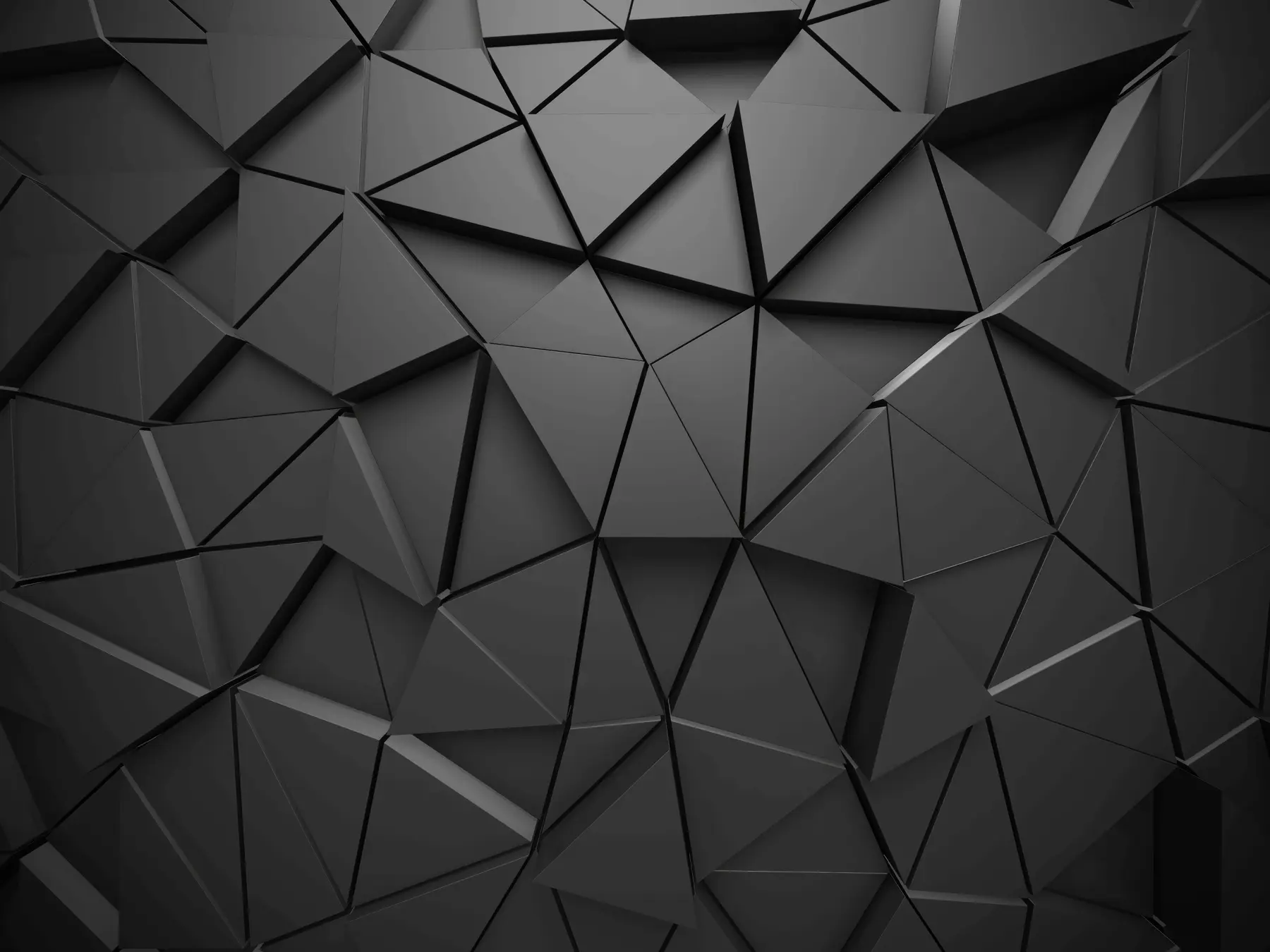 Wall Mural Photo Wallpaper Graphite triangles u03062