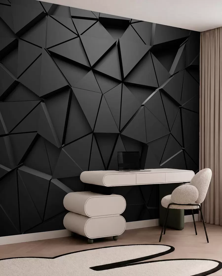 wall murals Graphite triangles u03062