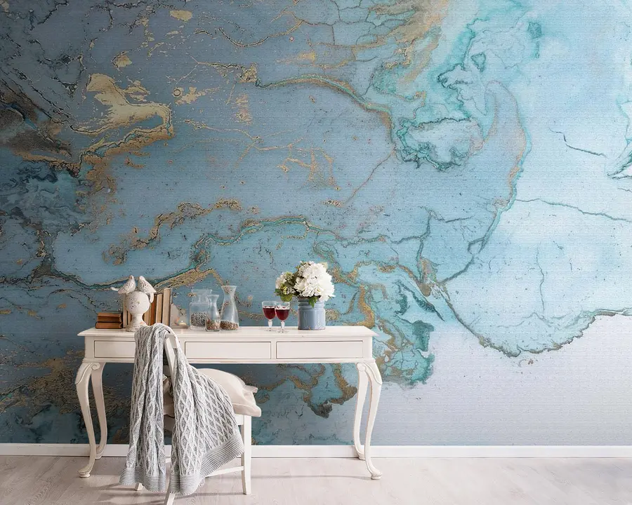 Wall Mural Photo Wallpaper Water resources, world e map u06739