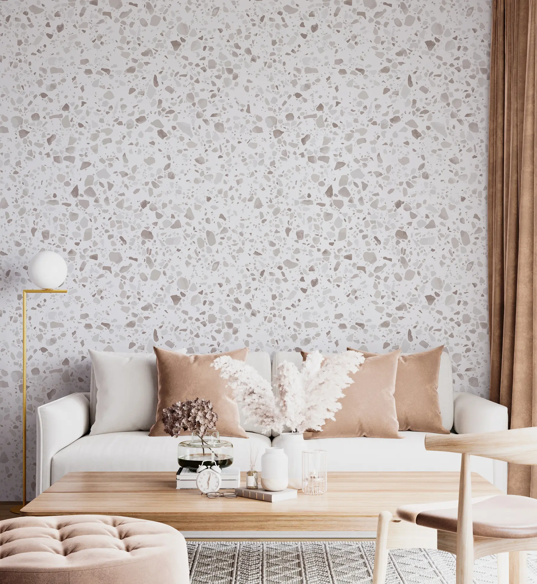 murales Baldosas de terrazo, mosaico con piedras naturales, granito, mármol, cuarzo, hormigón u94304