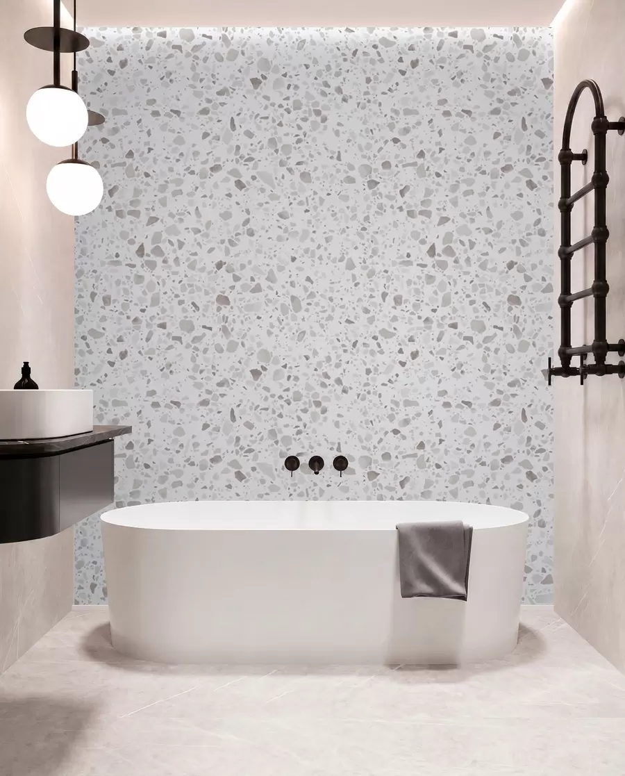 wall murals Terrazzo tiles, mosaic with natural stones, granite, marble, quartz, concrete u94304
