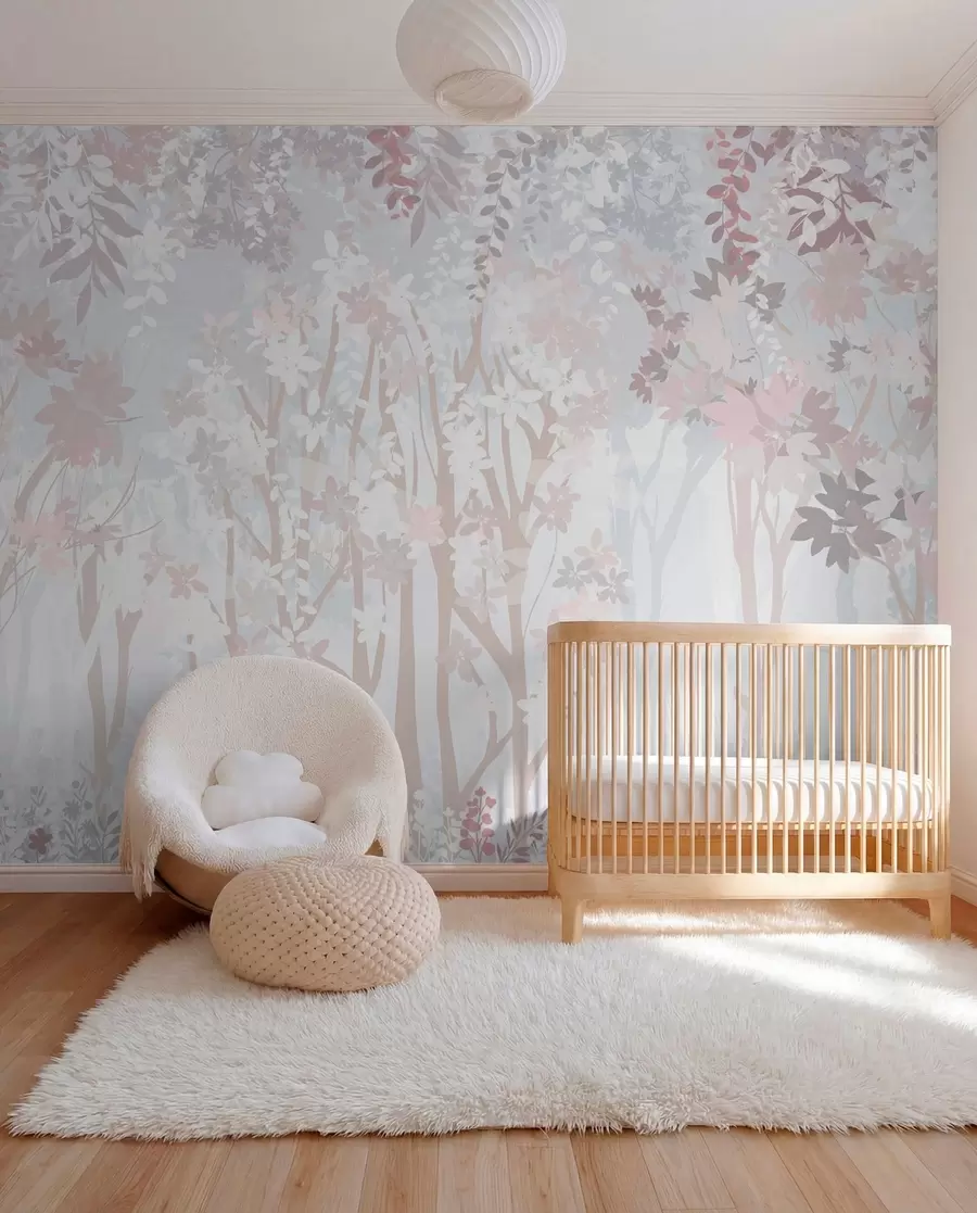 Wall Mural Photo Wallpaper Lavender Woodland u94171