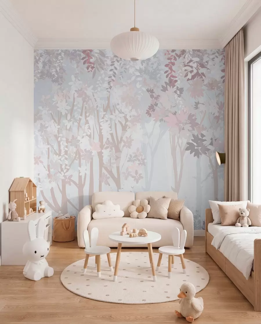 wall murals Lavender Woodland u94171
