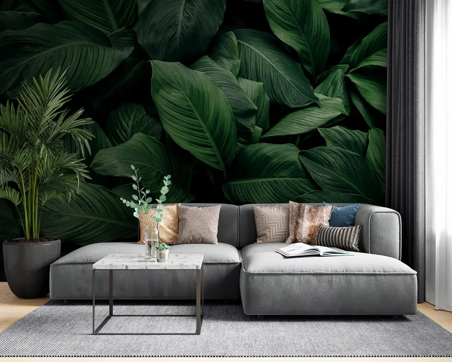 Wall Mural Photo Wallpaper Abstract tropical leaves u75827