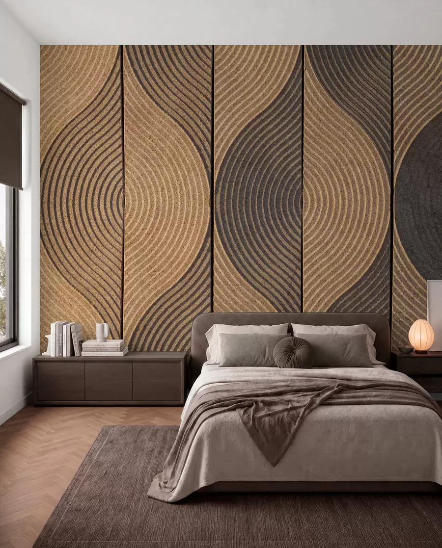 peintures murales Vagues dans un style oriental u75837