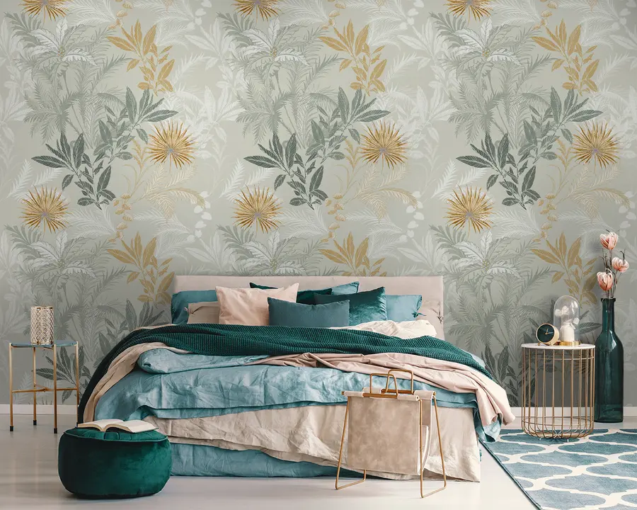 murales Patrón con hojas u94468