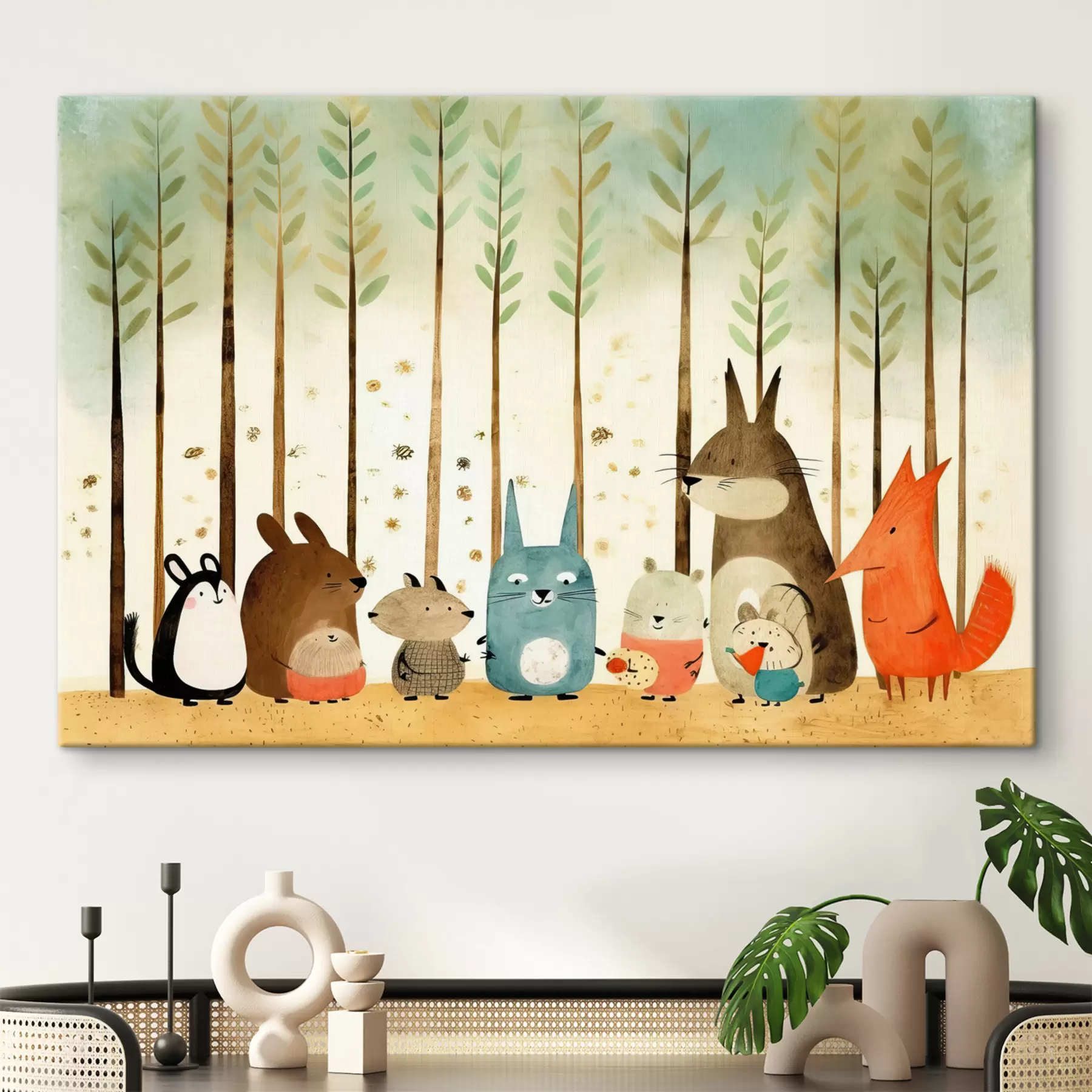 wall murals Vertebrate, cartoon and rabbit s32802