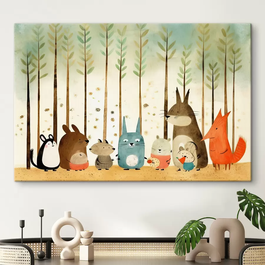 wall murals Vertebrate, cartoon and rabbit s32802