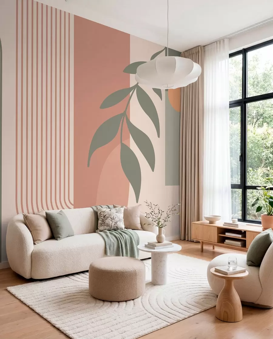 Wall Mural Photo Wallpaper Arches and decorative elements in boho style u94153