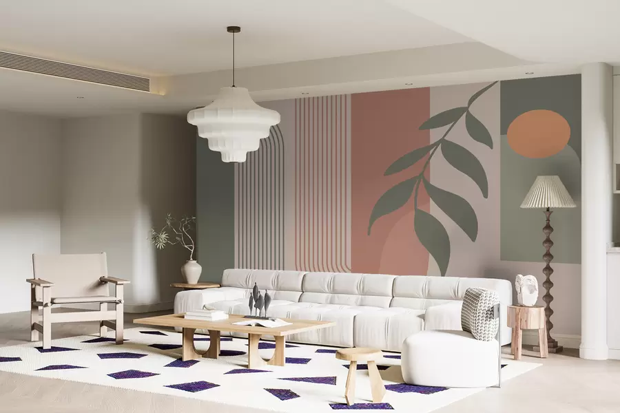 Wall Mural Photo Wallpaper Arches and decorative elements in boho style u94153