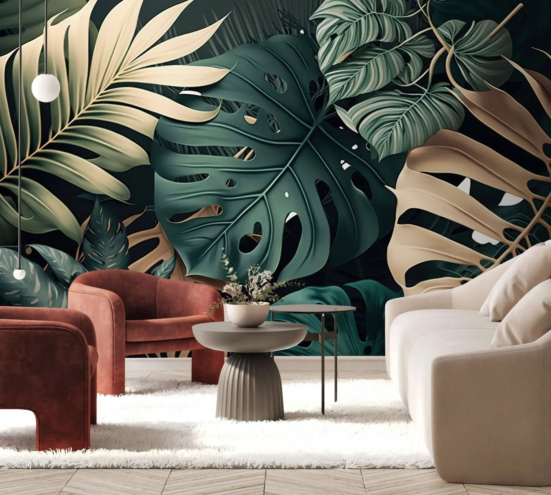 peintures murales Mélange tropical u75439