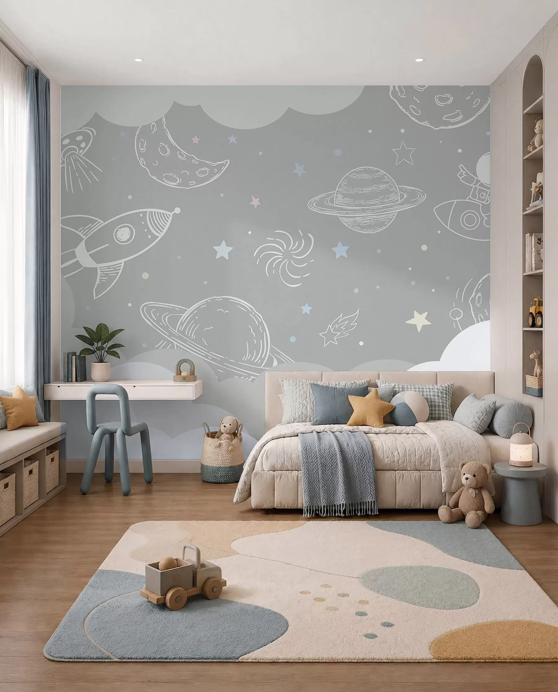 Wall Mural Photo Wallpaper Space Doodles u94636