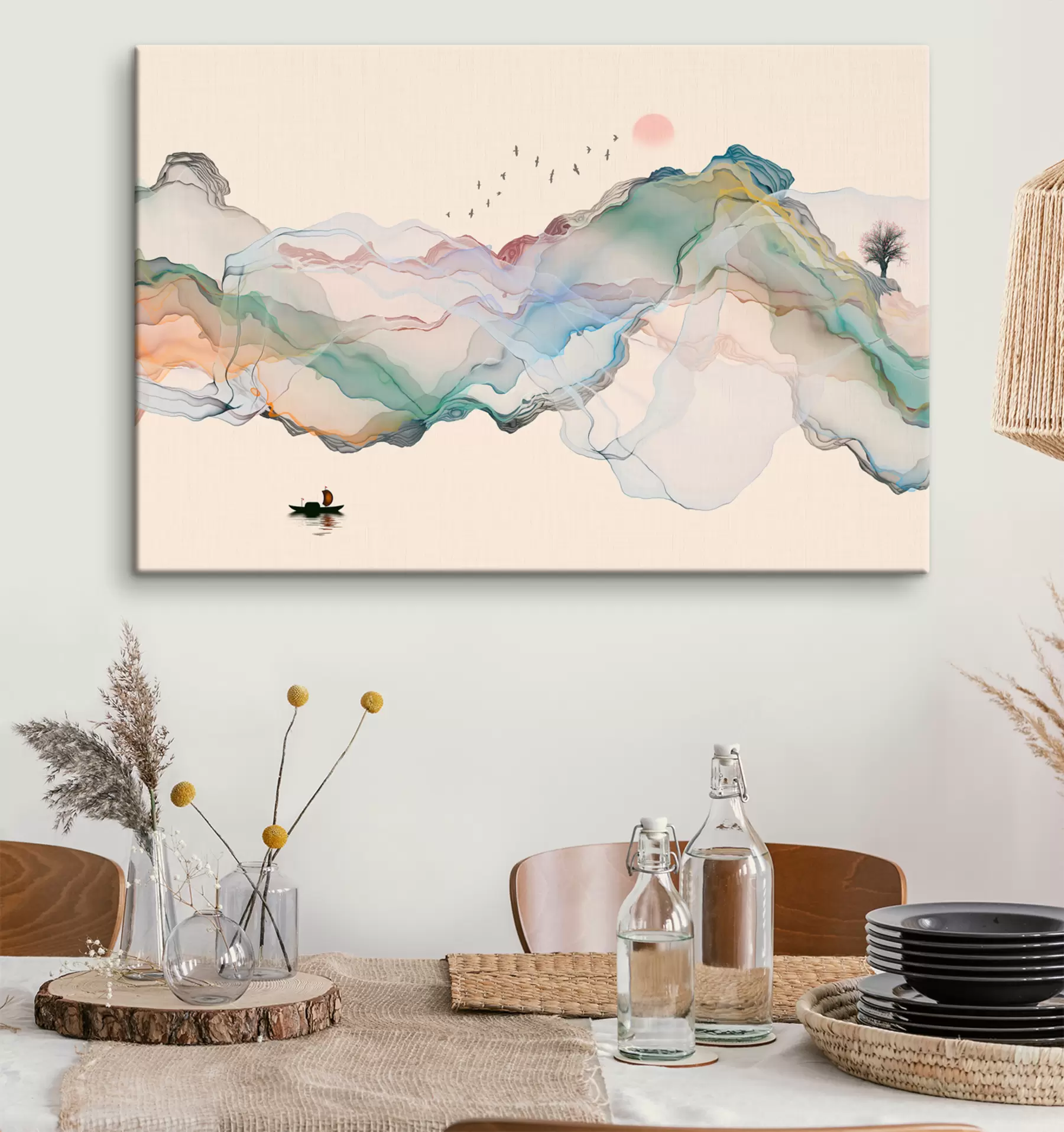 murales Mundo, pendiente y pintura s32936