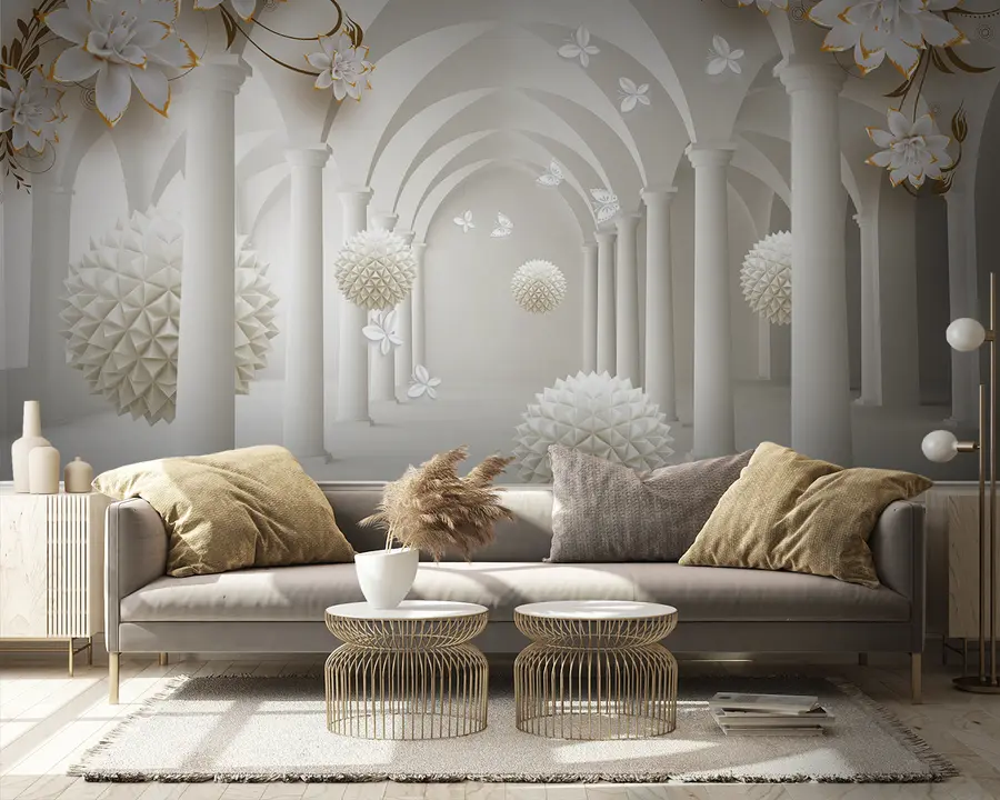 murales Esferas puntiagudas en el túnel u94966