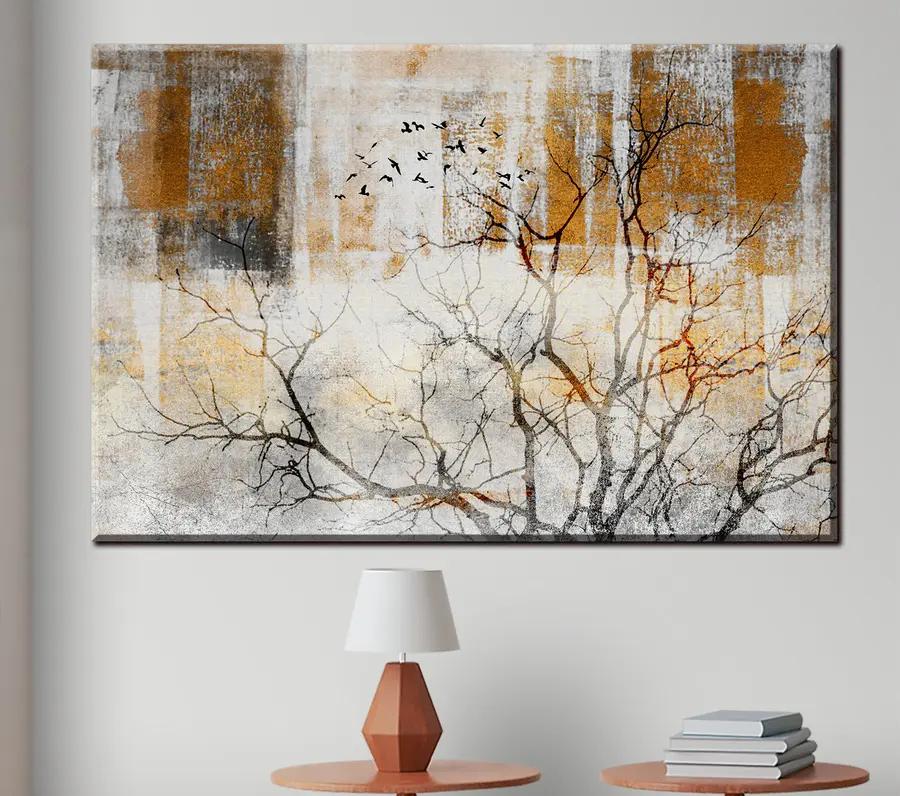 wall murals Brown, paint and rectangle s33076