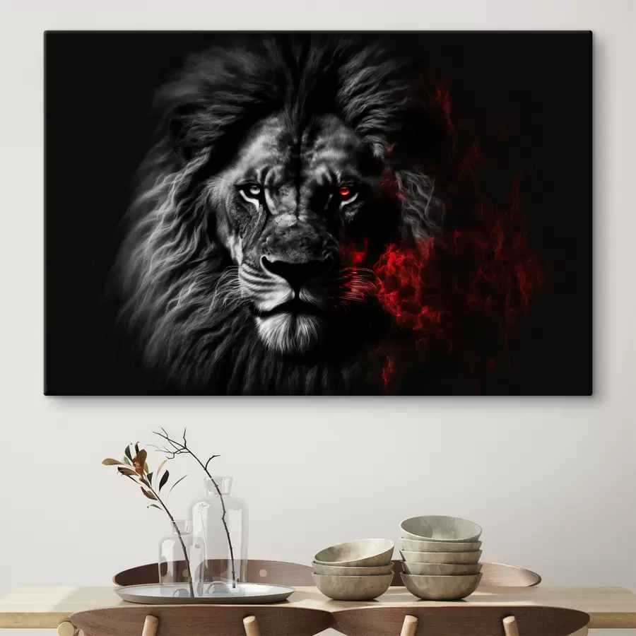 wall murals Felidae, carnivore and masai lion s33095