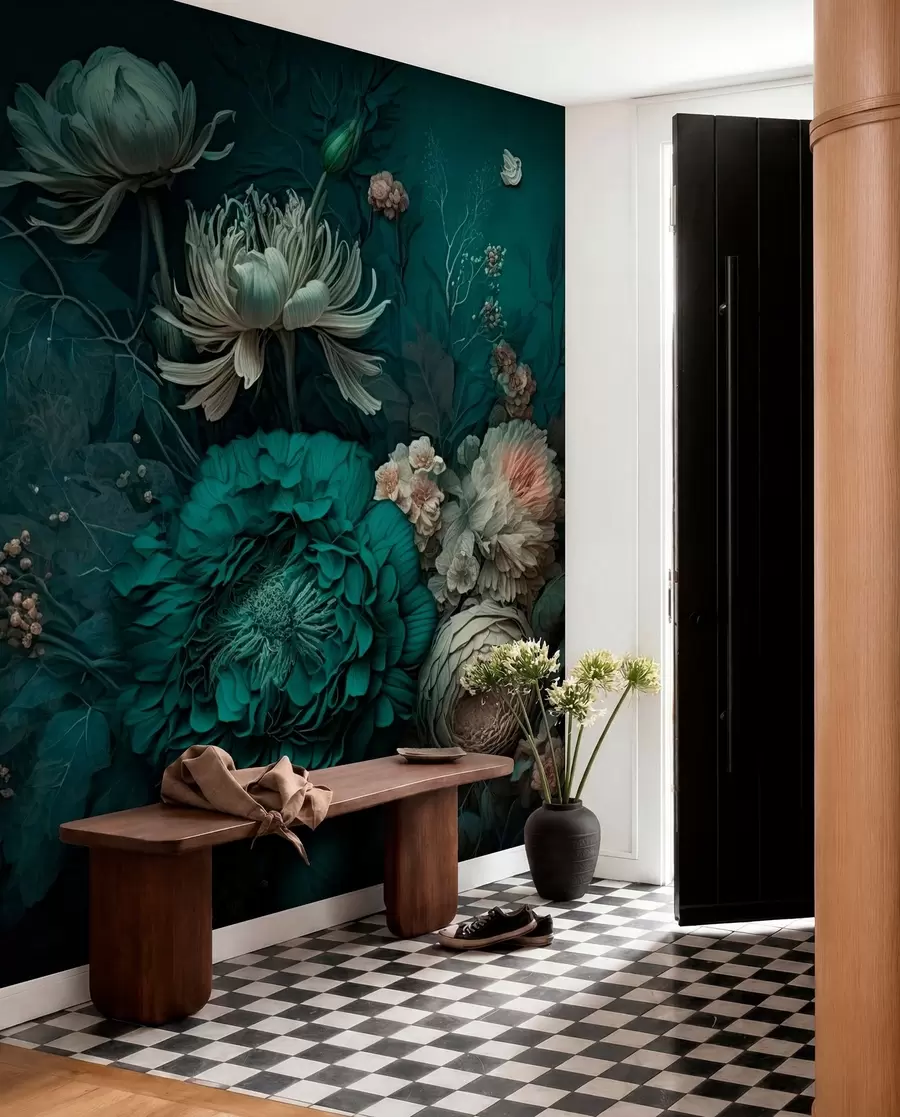 peintures murales Nuit des fleurs u75402