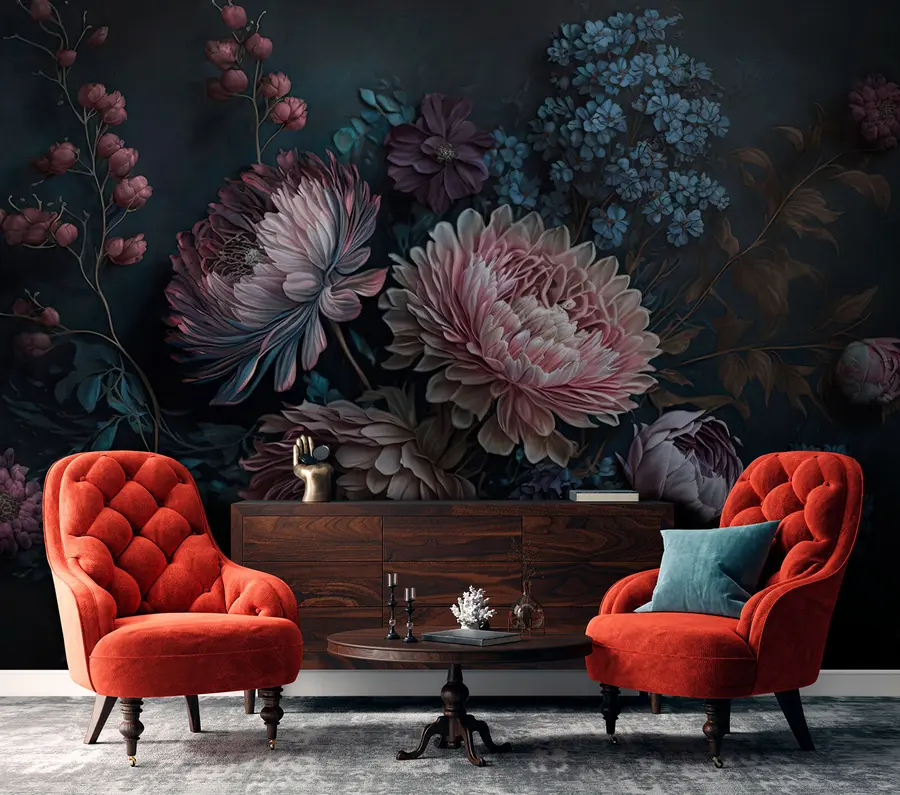 Wall Mural Photo Wallpaper Asters nocturnal u75407