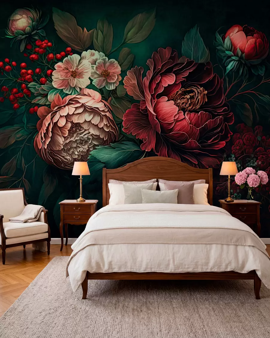 peintures murales Jardin du soir u75412