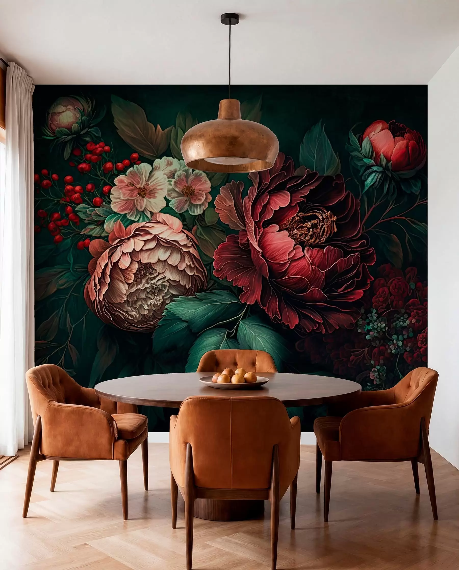 wall murals Evening garden u75412