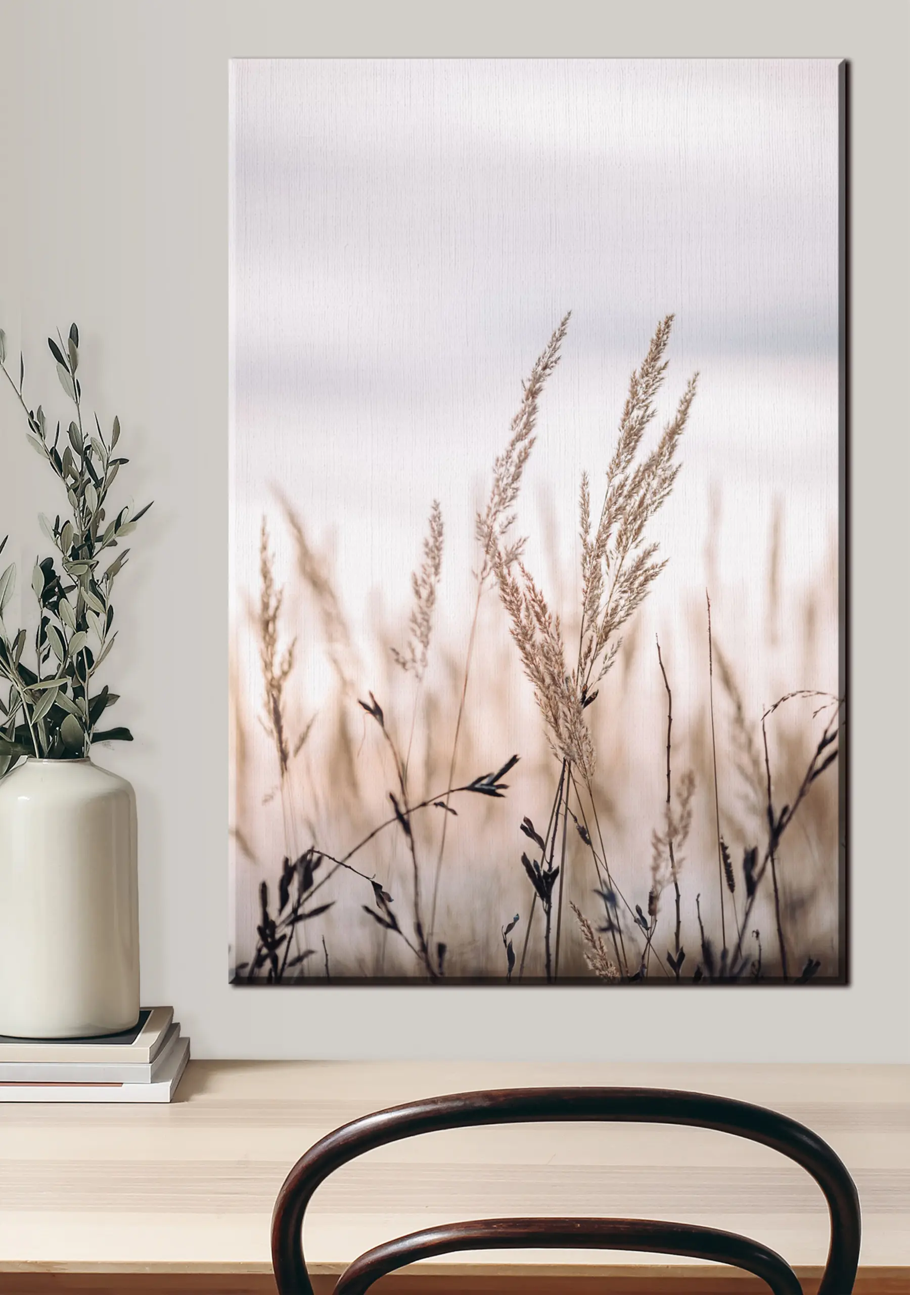 wall murals Plant, sky and wood s33070
