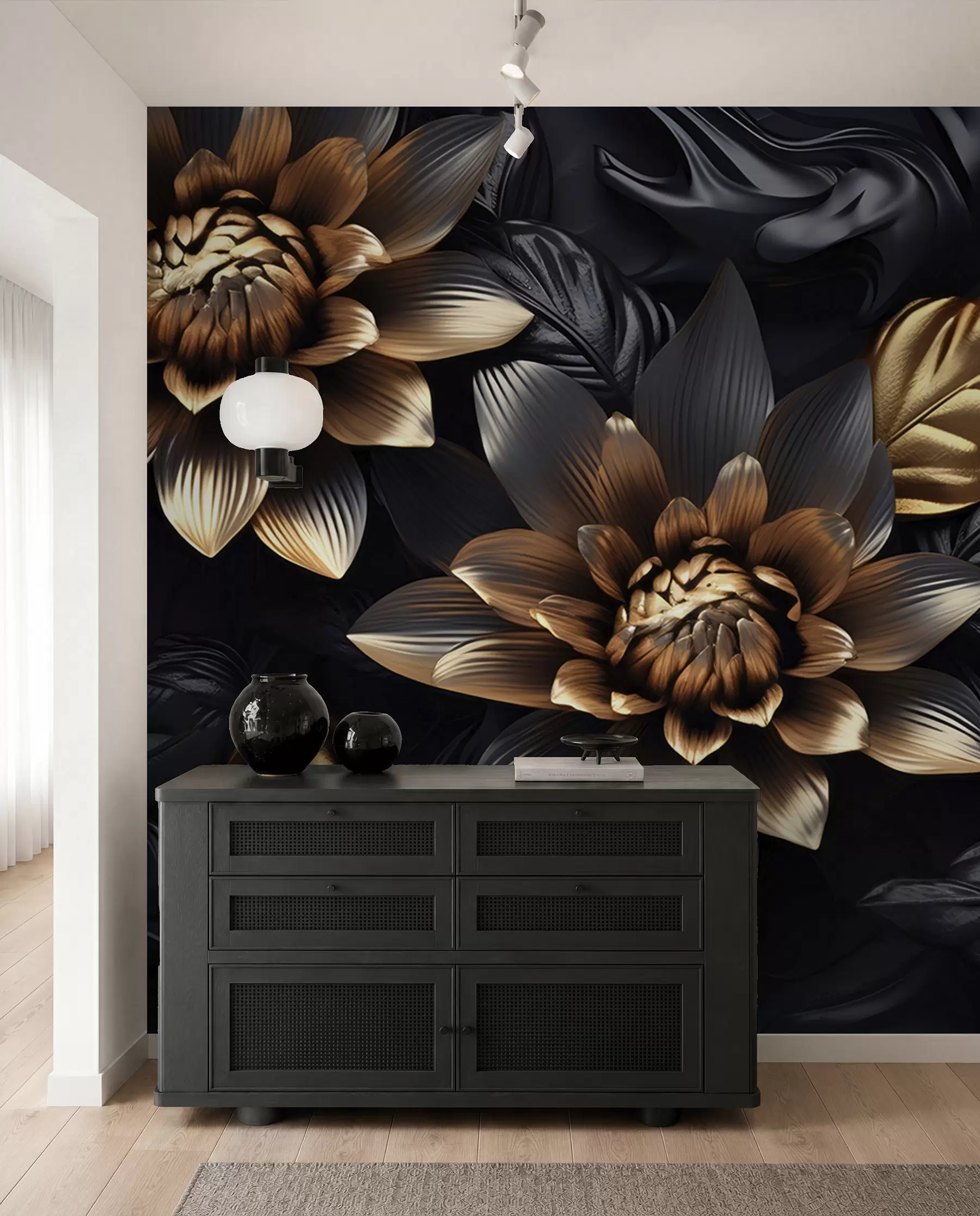 Wall Mural Photo Wallpaper Bronze Bloom u95244