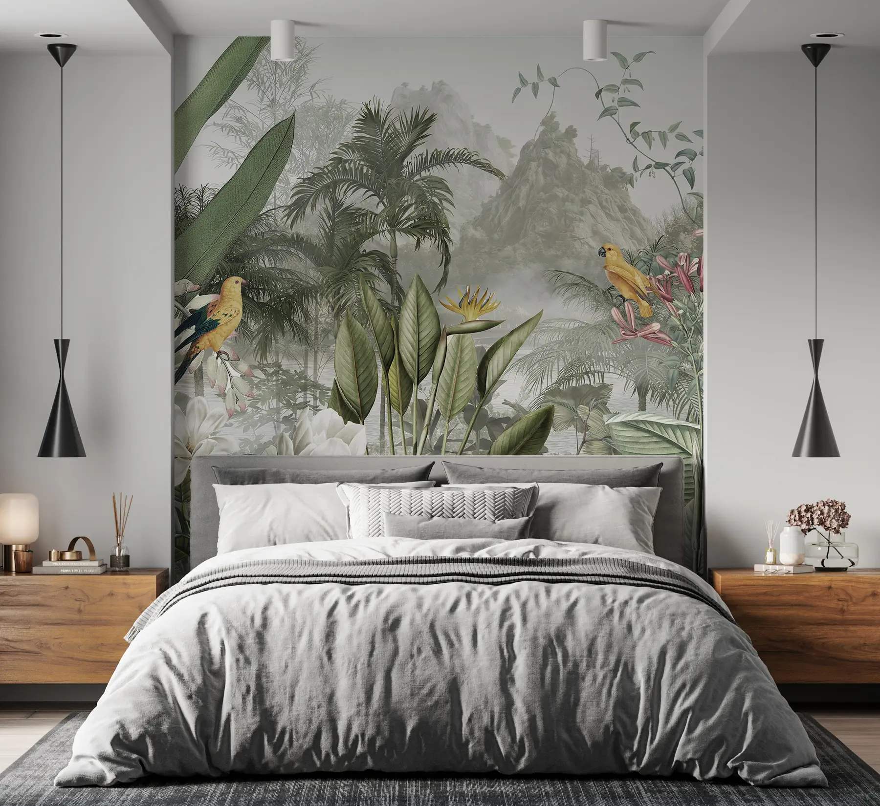 peintures murales Jungle tropicale u95396