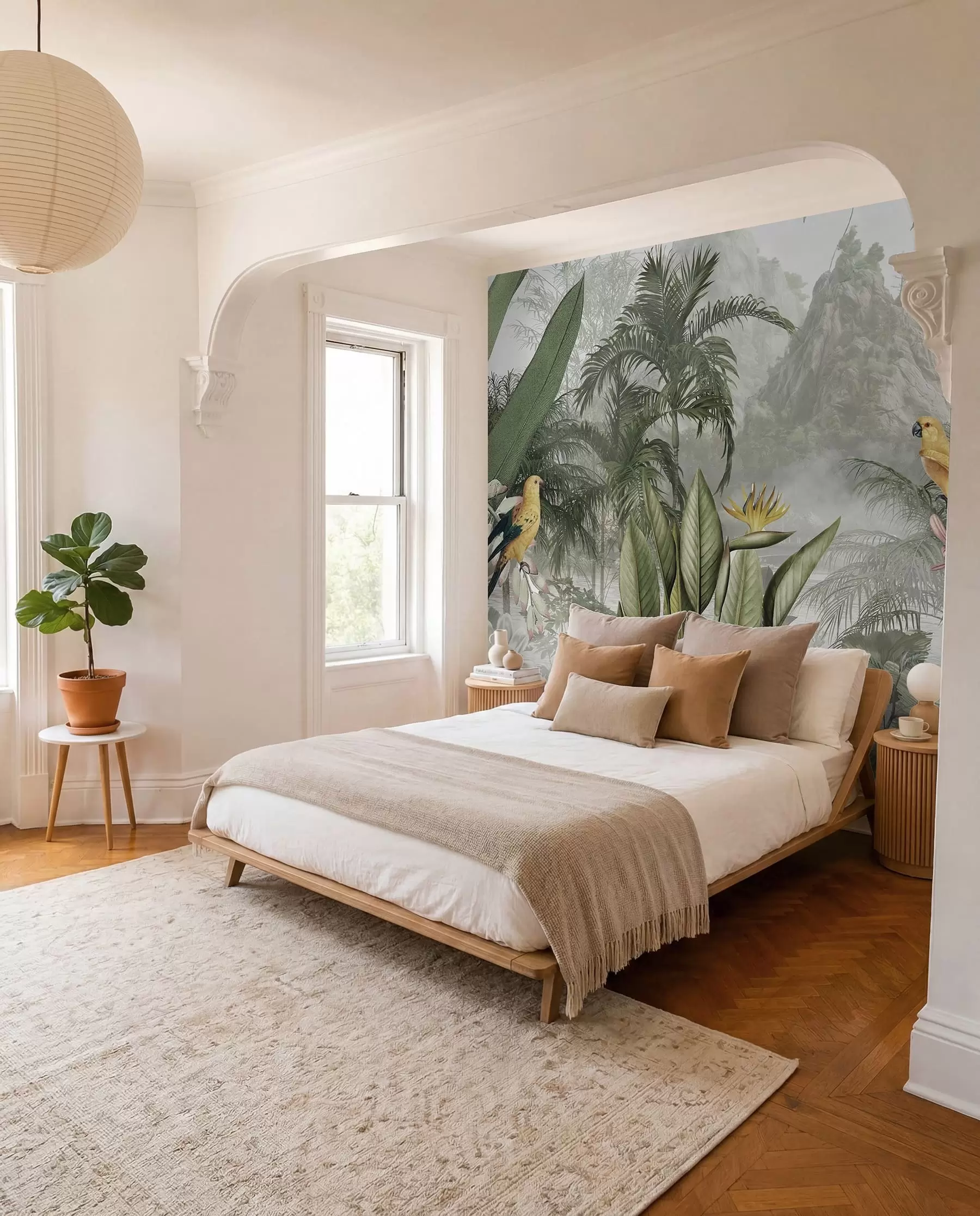 Wall Mural Photo Wallpaper Tropical Leaf Tapestry u95396