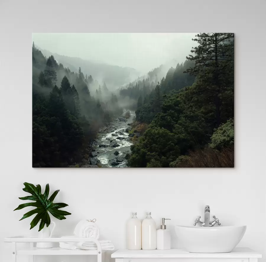 wall murals Water, mountain and sky s33760