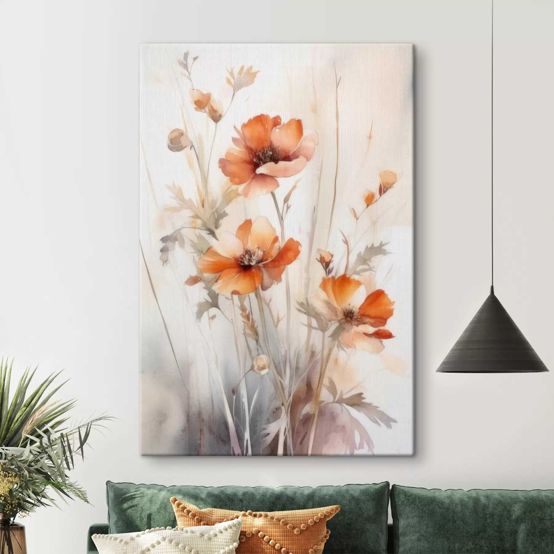 murales Flor, planta y rama s33649