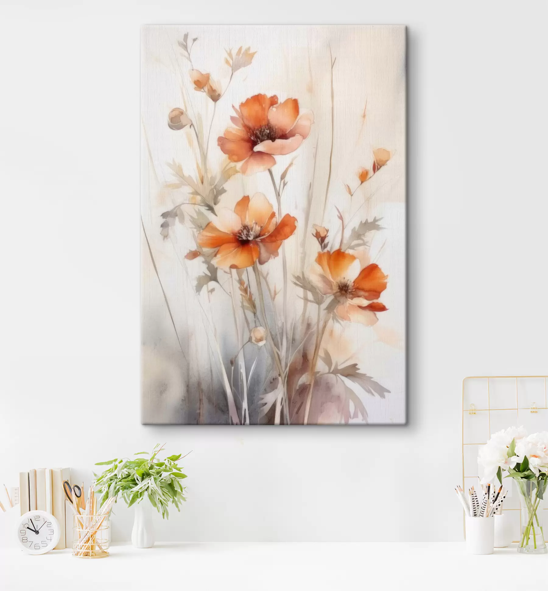 murales Flor, planta y rama s33649