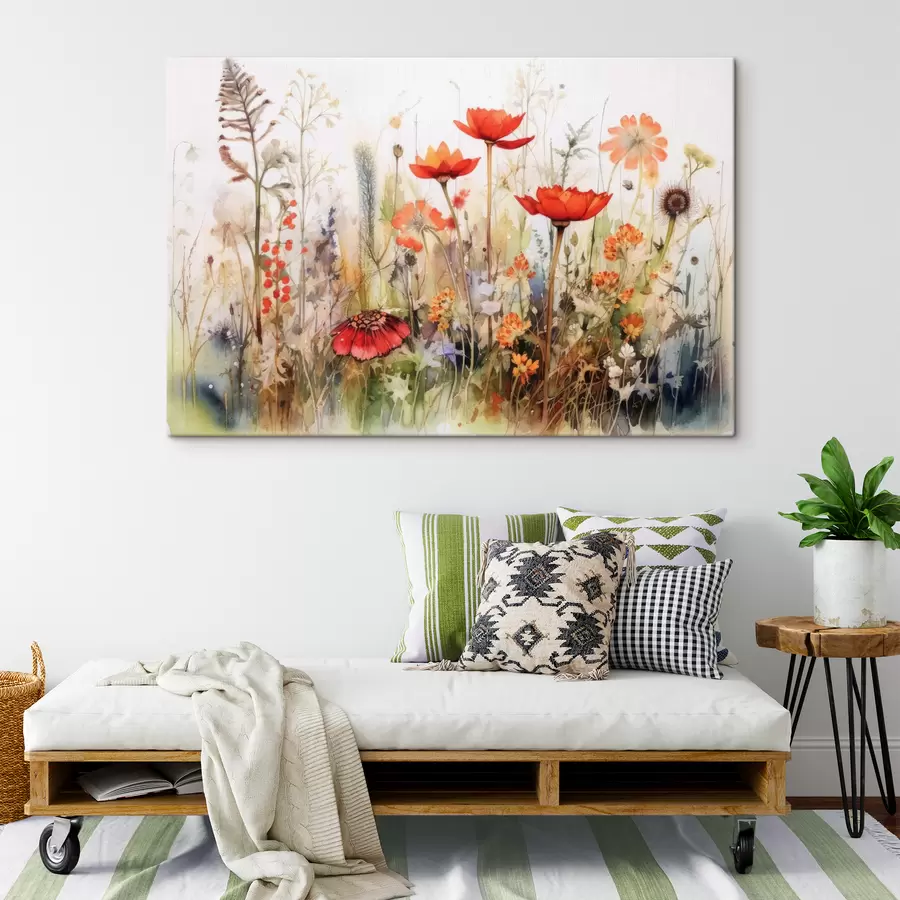 wall murals Flower, plant and paint s33675