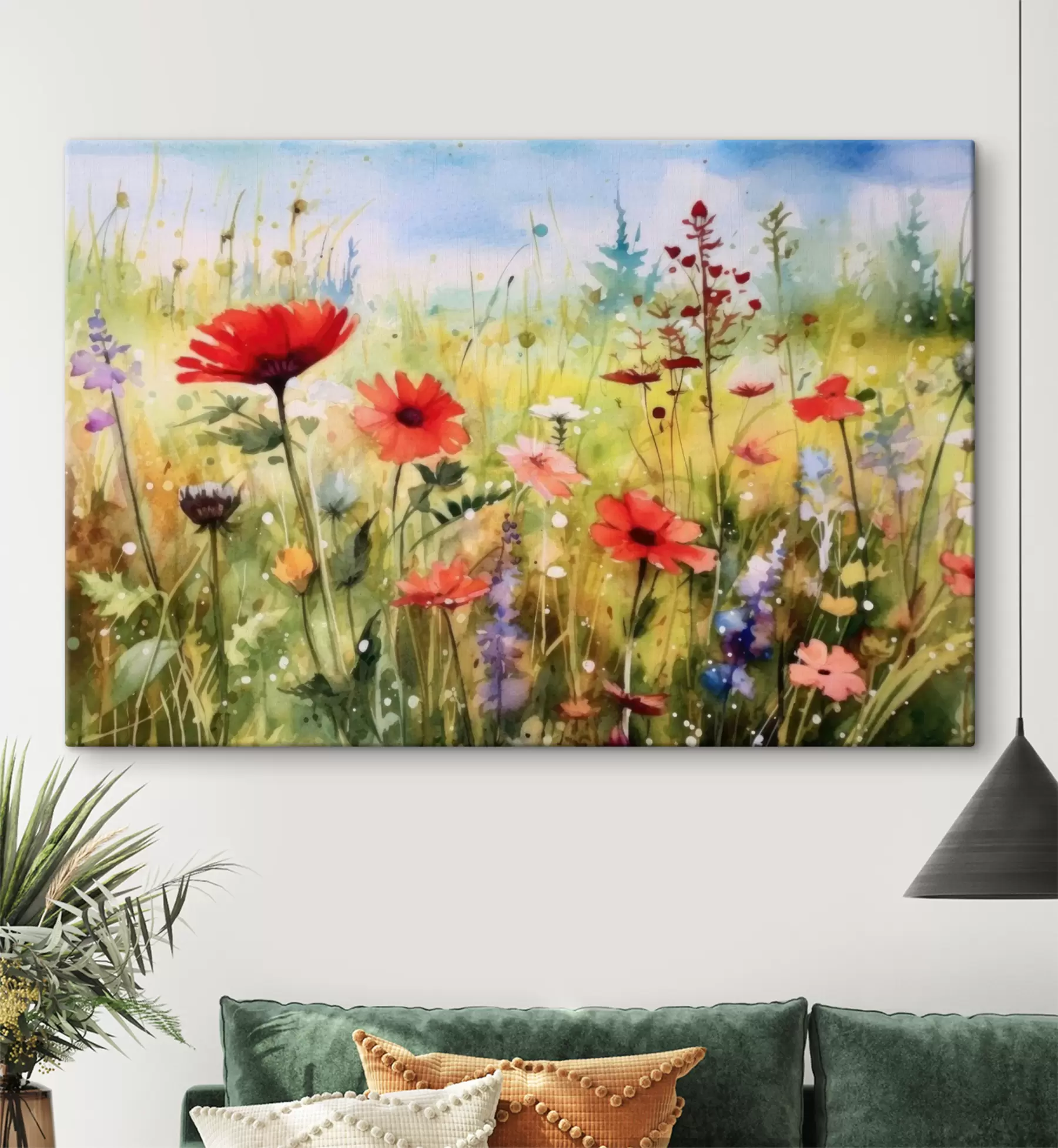 wall murals Flower, plant and cloud s33680
