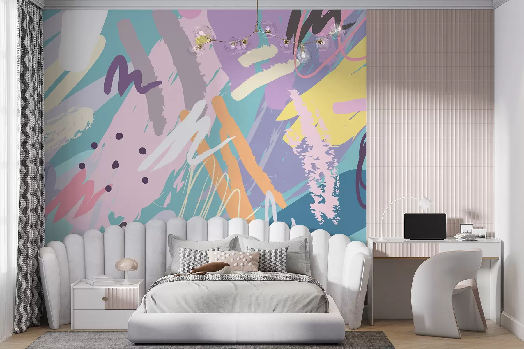 Wall Mural Photo Wallpaper Colorful strokes abstract style u95237
