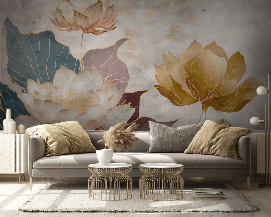 Wall Mural Photo Wallpaper Beautiful large flowers u95418