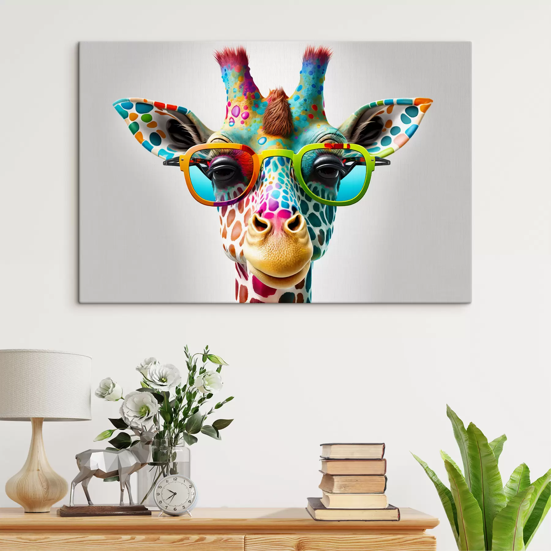 murales Cabeza, ojo y material natural s33533