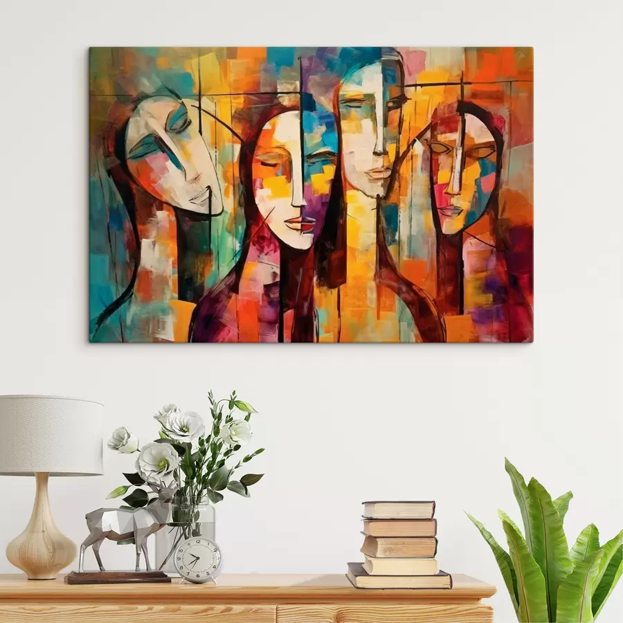 wall murals Art paint, facial expression and paint s33845