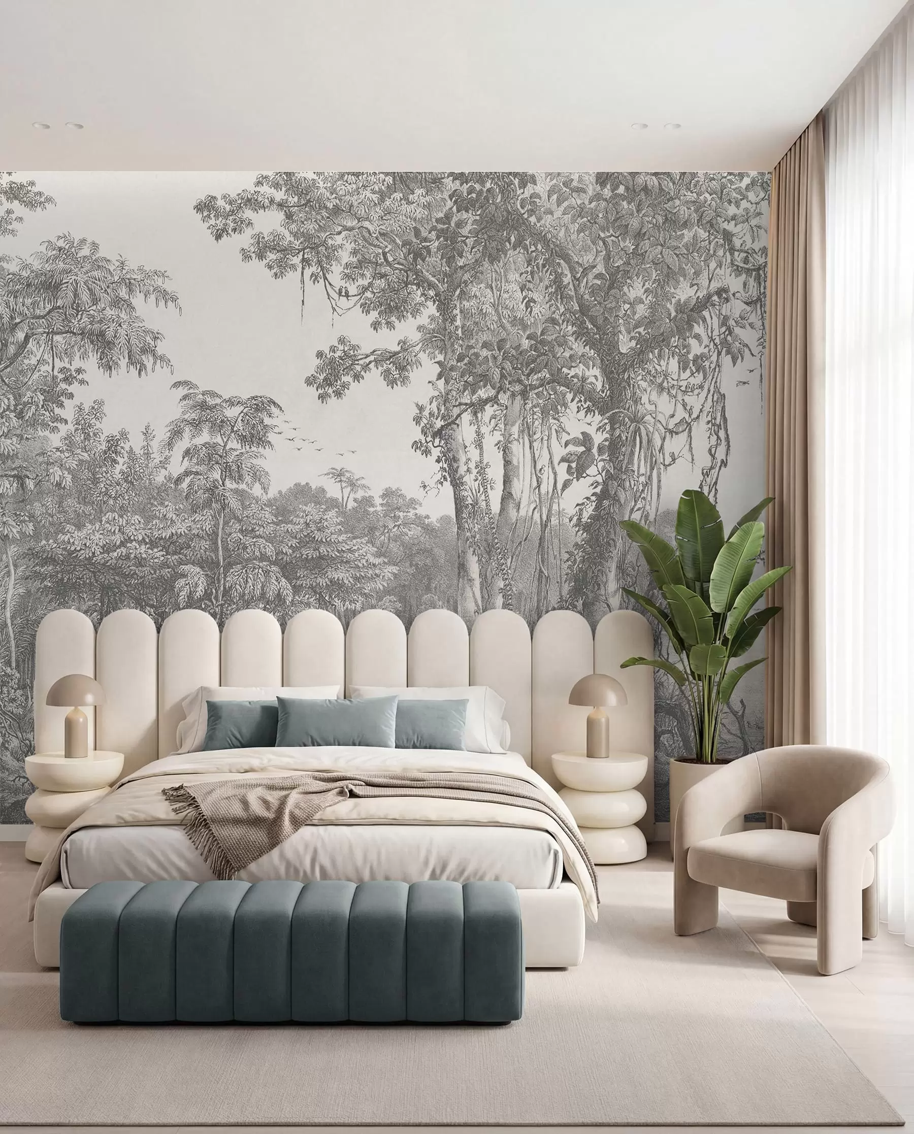 peintures murales Étude de forêt u95795