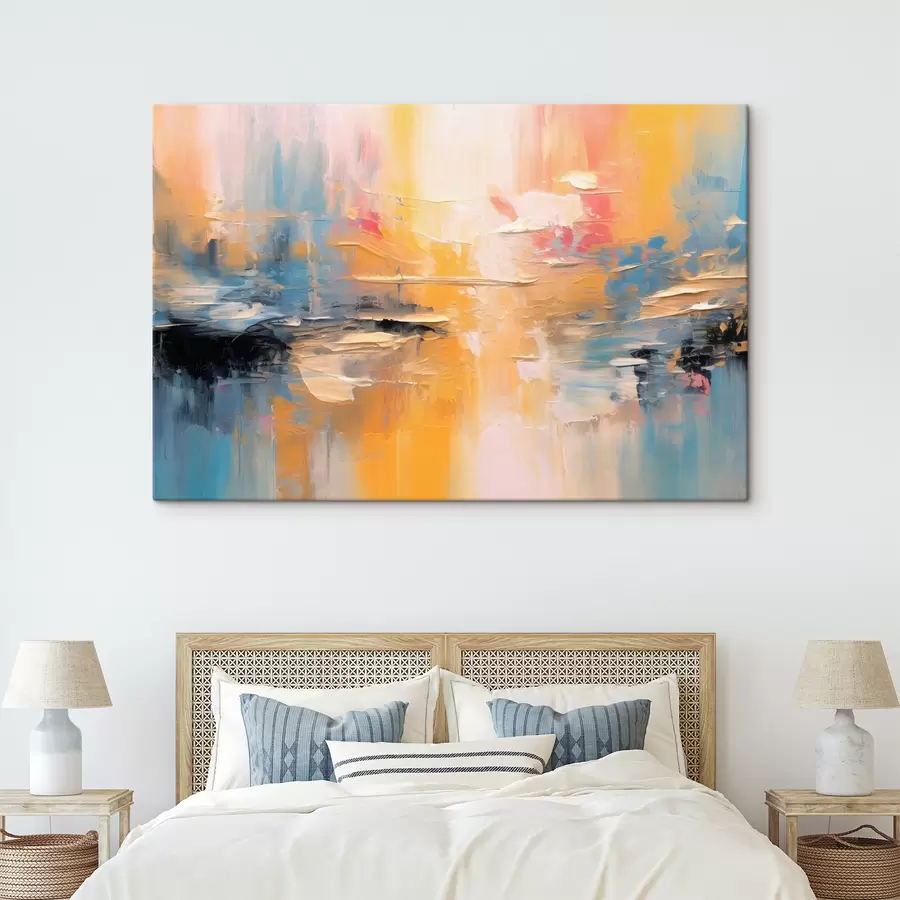 wall murals Water, sky and paint s34192