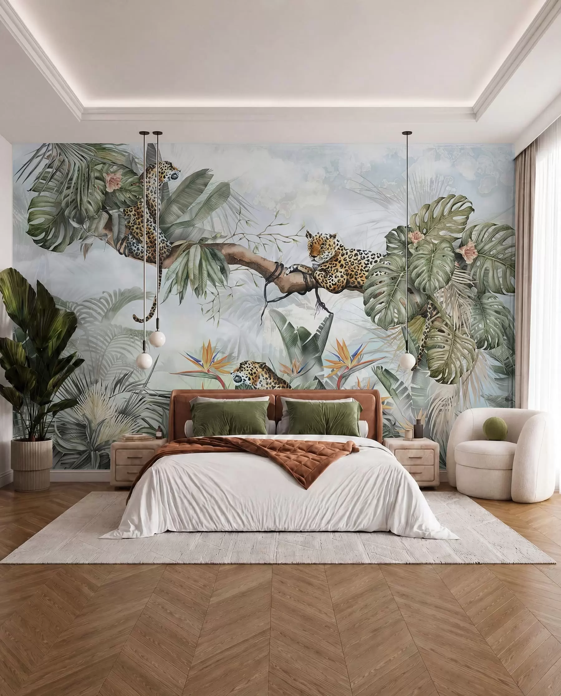 wall murals Tigers in the tropics u95709