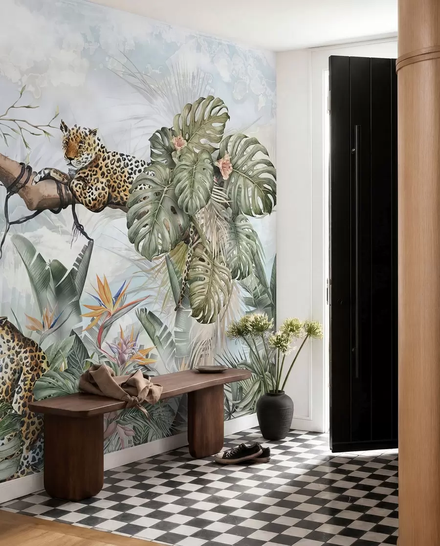 peintures murales Les tigres sous les tropiques u95709