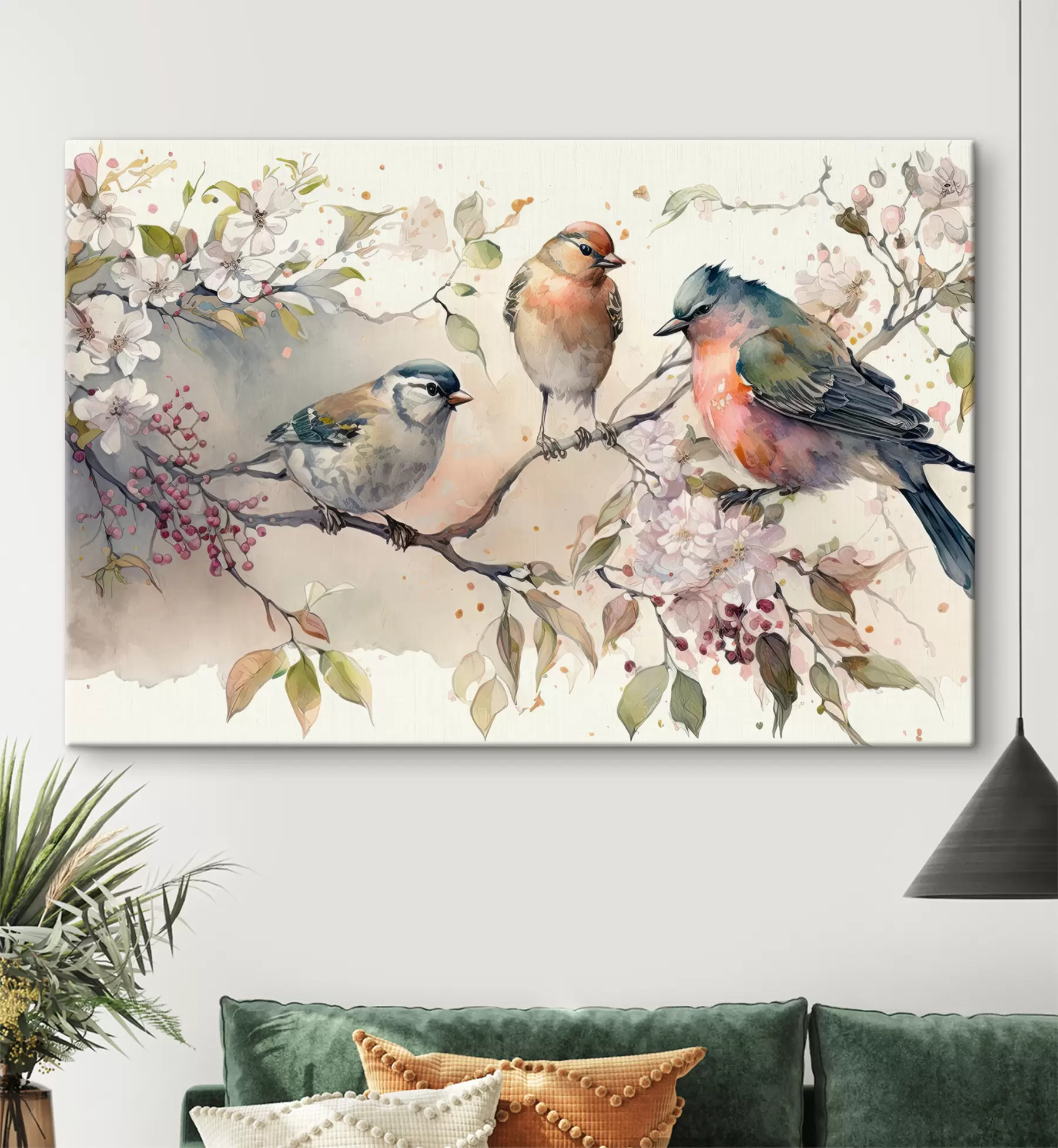 wall murals Bird, beak and twig s34490