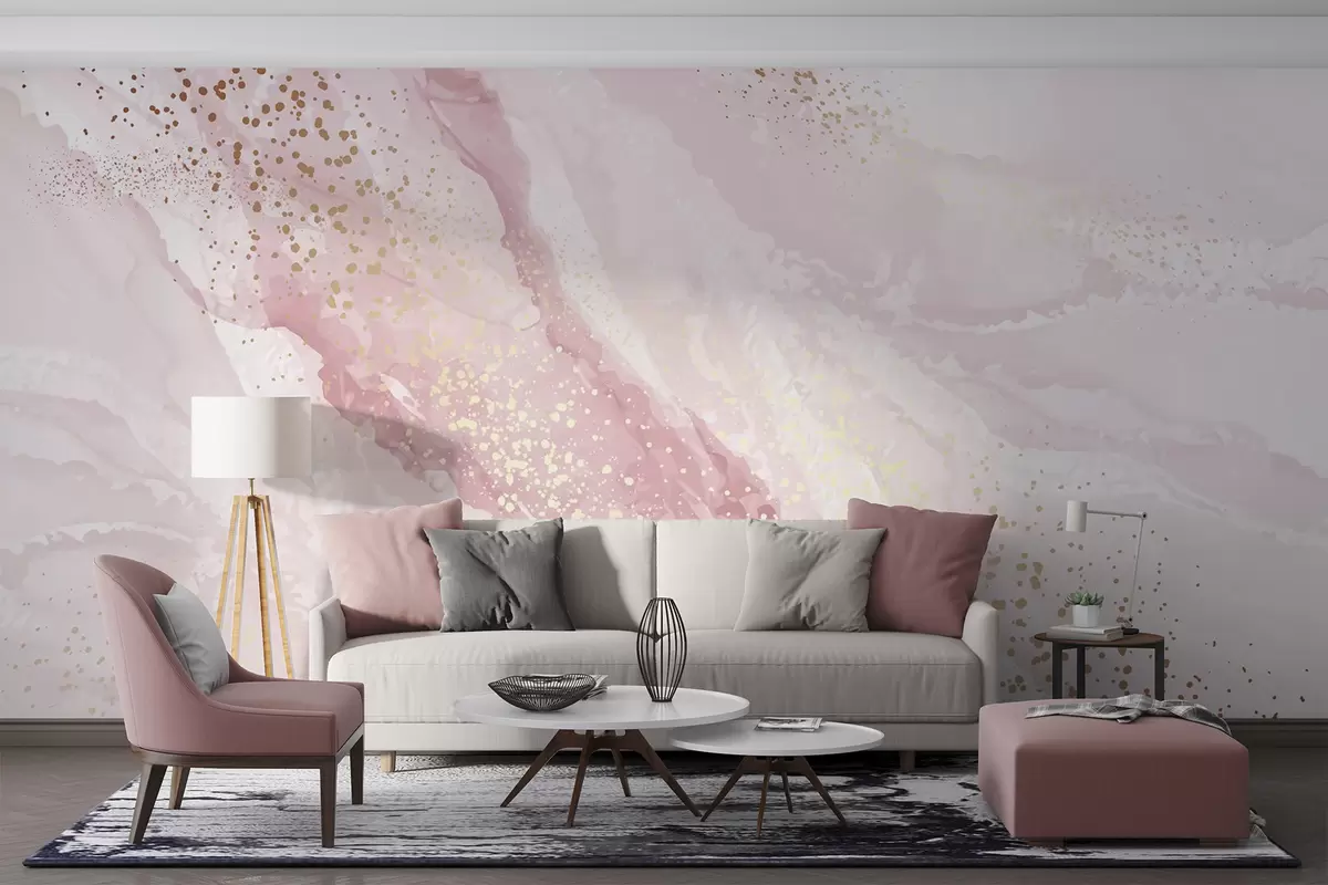 wall murals Abstract painting, imitation of the marble surface of the stone u95846